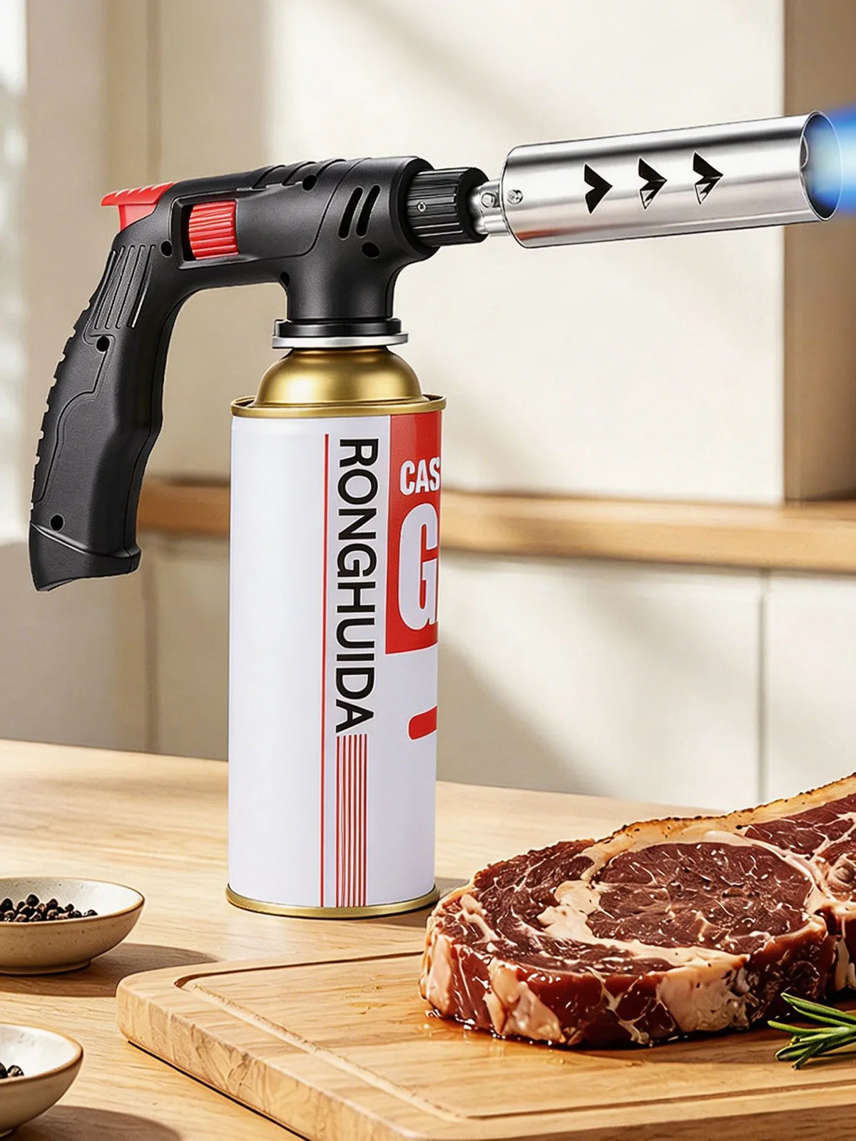 Extended Butane Torch Long Tube Gas Blow Torch For Outdoor Camping BBQ Soldering Welding Kitchen Cooking Hand Tool photo 2