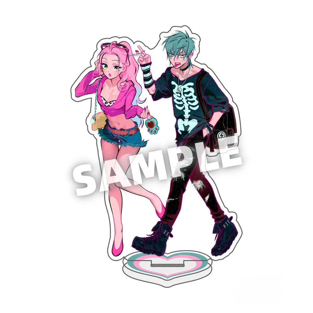Anime ALIEN STAGE IVAN TILL LUKA SUA MIZI Gift Toy Acrylic Stand Model Action Figure Ornament Accessories Model Desktop keychain photo 3