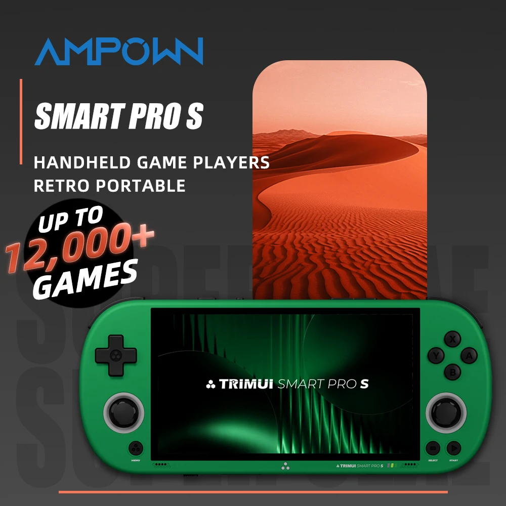 TRIMUI Smart Pro S Handheld Game Players Consoles 4.96'' IPS Screen 5000mAh Linux System Emulator Portable Console Retro Video photo 2