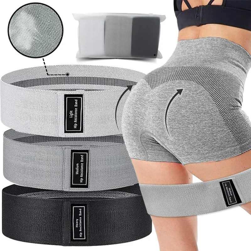 Basic Fabric Resistance Hip Booty Bands Glute Squat Circle Stretch Fitness Strips Loops Yoga Gym Equipment photo 1