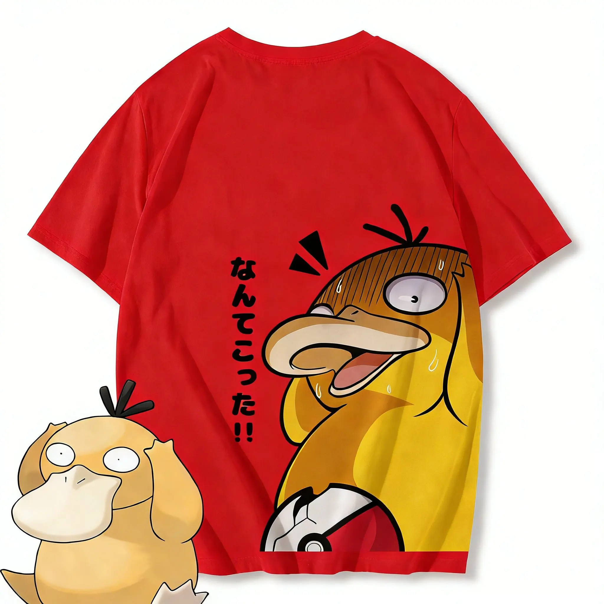 Anime Pokemon Psyduck Printed T-shirt Men's and Women's T-shirt Men's Tops Harajuku Y2K T-shirt 2026 Summer New Tee Streetwear photo 5