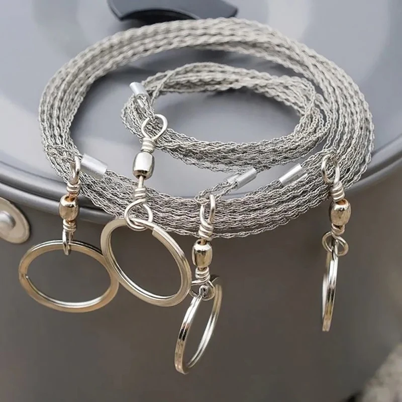 Sturdy Manual Hand Steel Wire Saw, Multi-size Hand Chain Saw Cutter Pocket Rope Portable Travel Camping Outdoor Emergency Tools photo 3