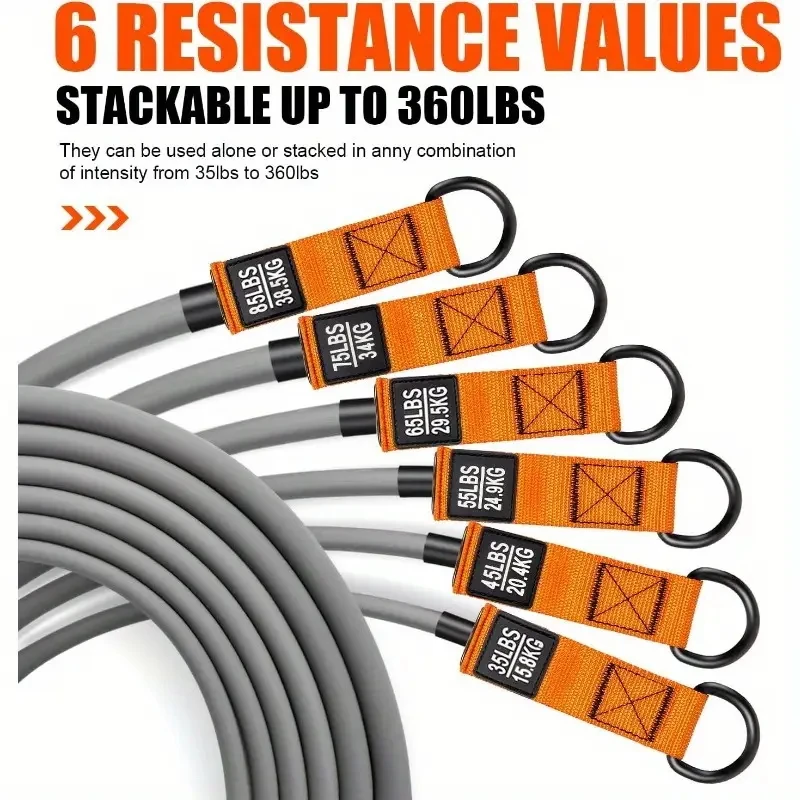 Resistance Strap with Handle: Used for Muscle Training, Strength Building, Body Shaping, Yoga, Home Fitness Equipment - Natural photo 5