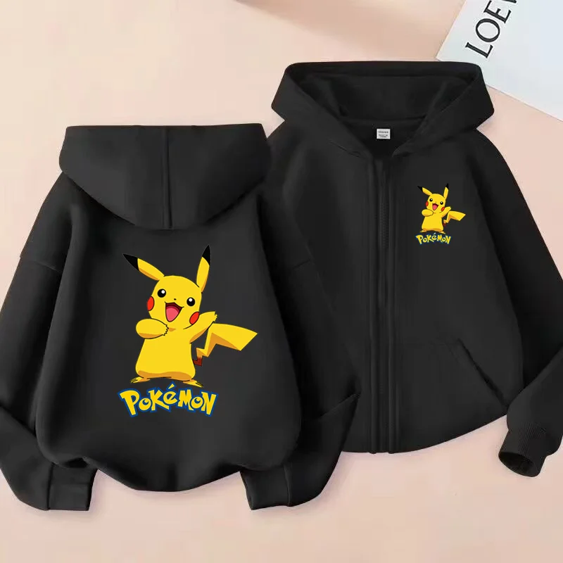 Children's Zipper Style Anime Movie Electric Mouse Print Sweatshirt Coat Boys Girls3-12Yrs Hoodie Sports Casual Cardigan Clothes photo 2
