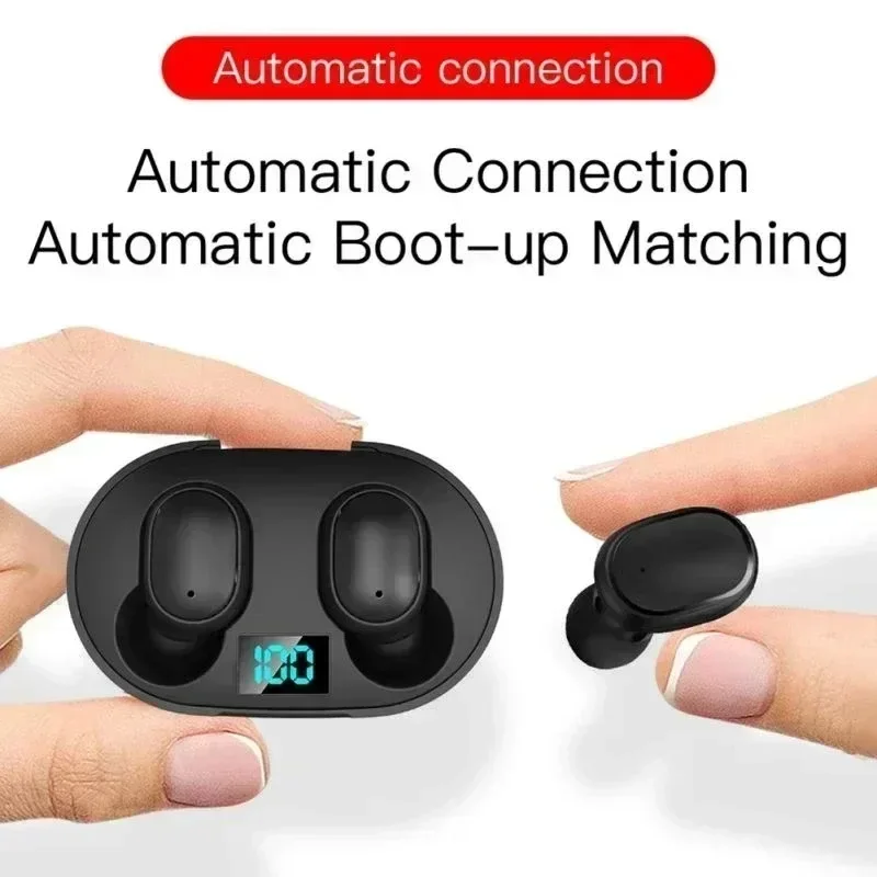 NEW E6S Bluetooth Earphones Wireless bluetooth headset Noise Cancelling Headsets With Microphone Headphones photo 5