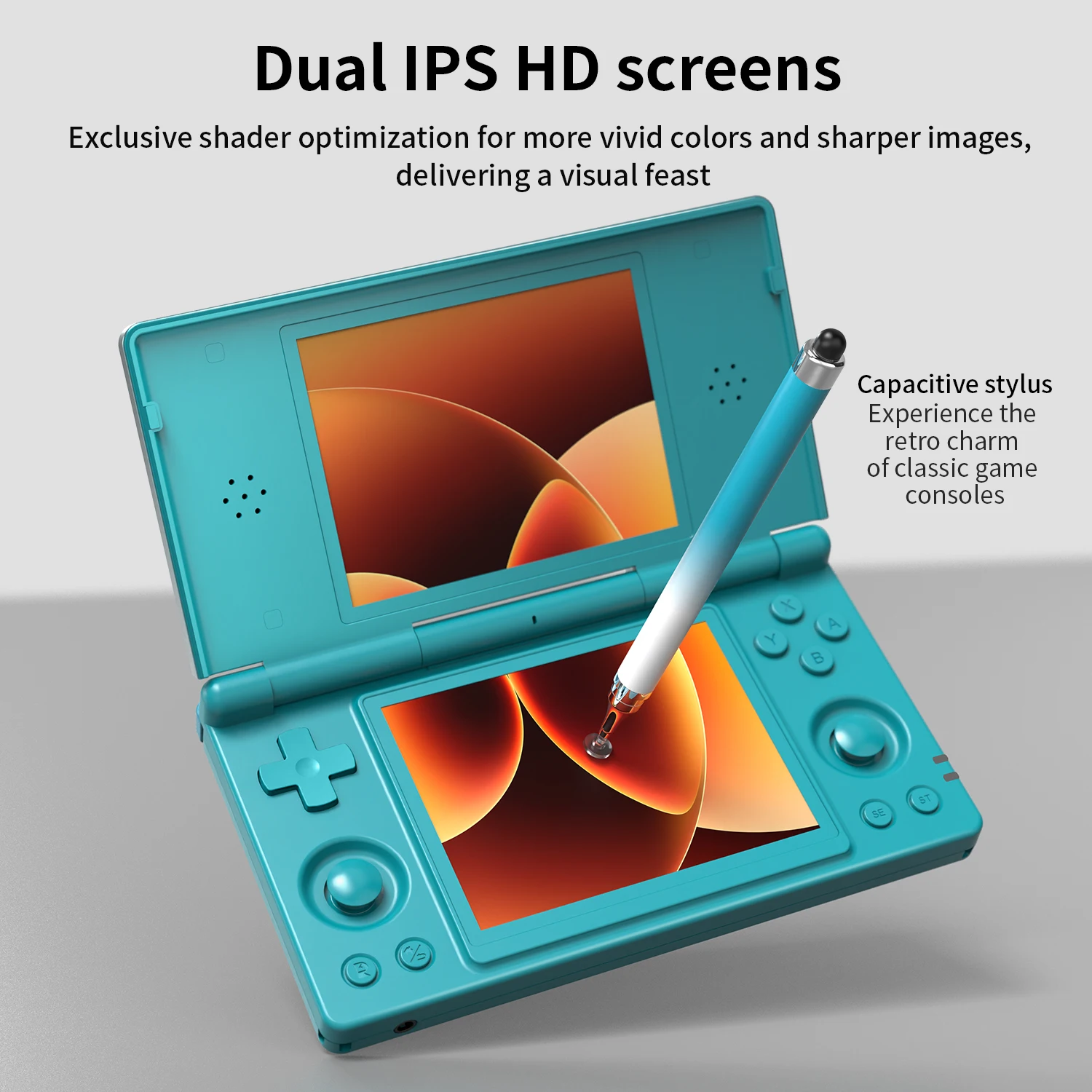 Anbernic RG DS Retro Video Game Console 4 Inch IPS Dual Multi-touch Screen Android 14 Flip Game Player RGDS For Christmas Gift photo 2