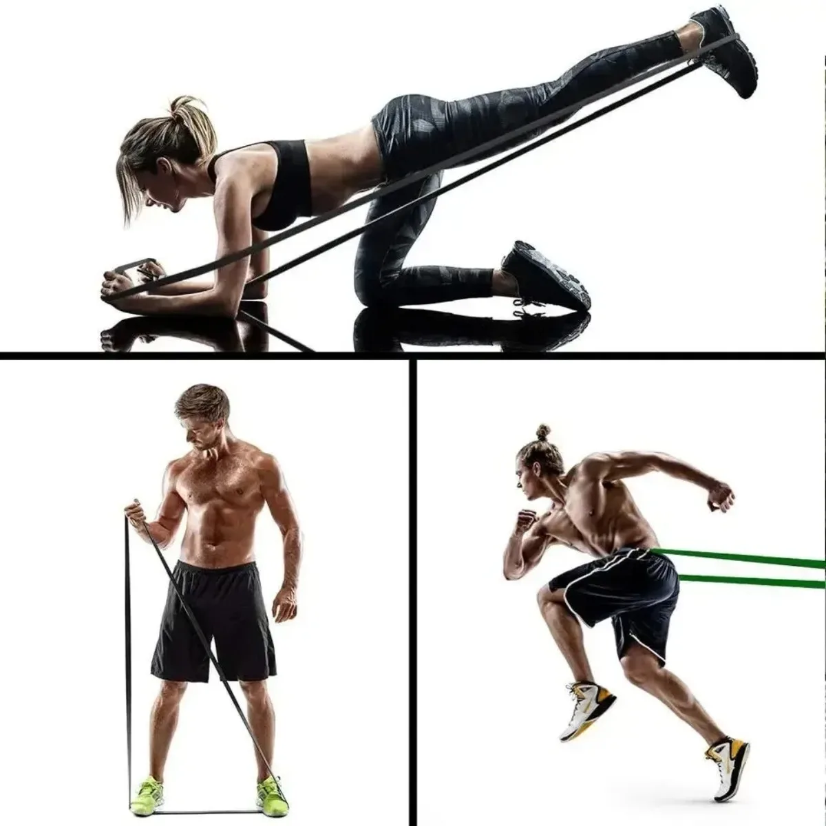 Resistance Bands Set Pull Straps Assistive Pull-Up Bands Exercise Straps Leg Exercise Bands for Gym Fitness Home Workout Equipme photo 4