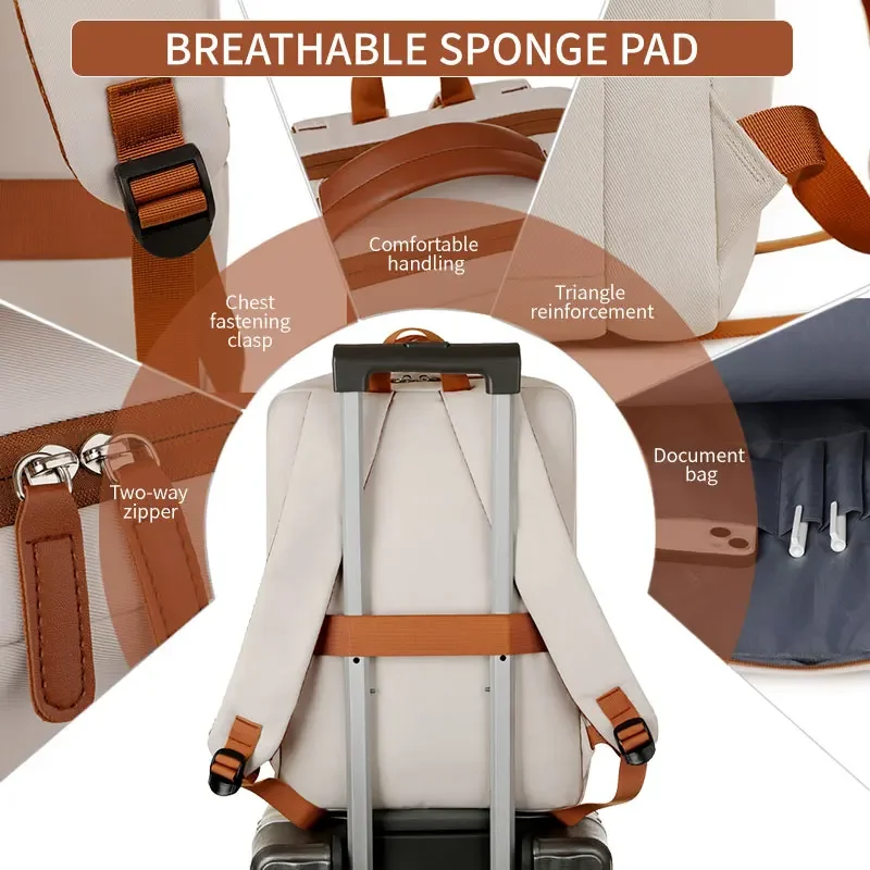 New Computer Bag, Backpack, Men's and Women's Large Capacity Travel, Commuting, Business, College Student Backpack photo 3