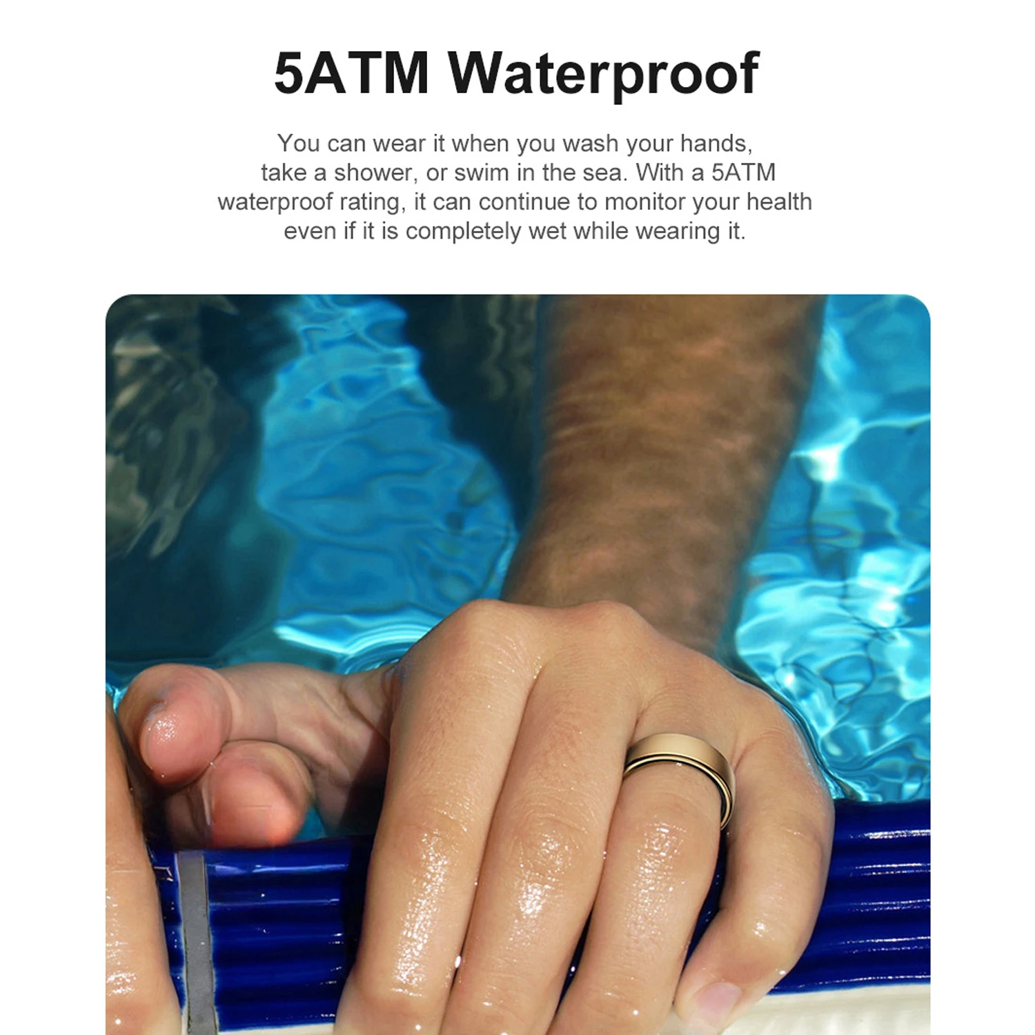 Uhoofit R10 Smart Ring with Charging Dock Men Women Health Sleep Heart Rate Monitoring IP68 & 5ATM Waterproof Multi-sport Mode photo 4