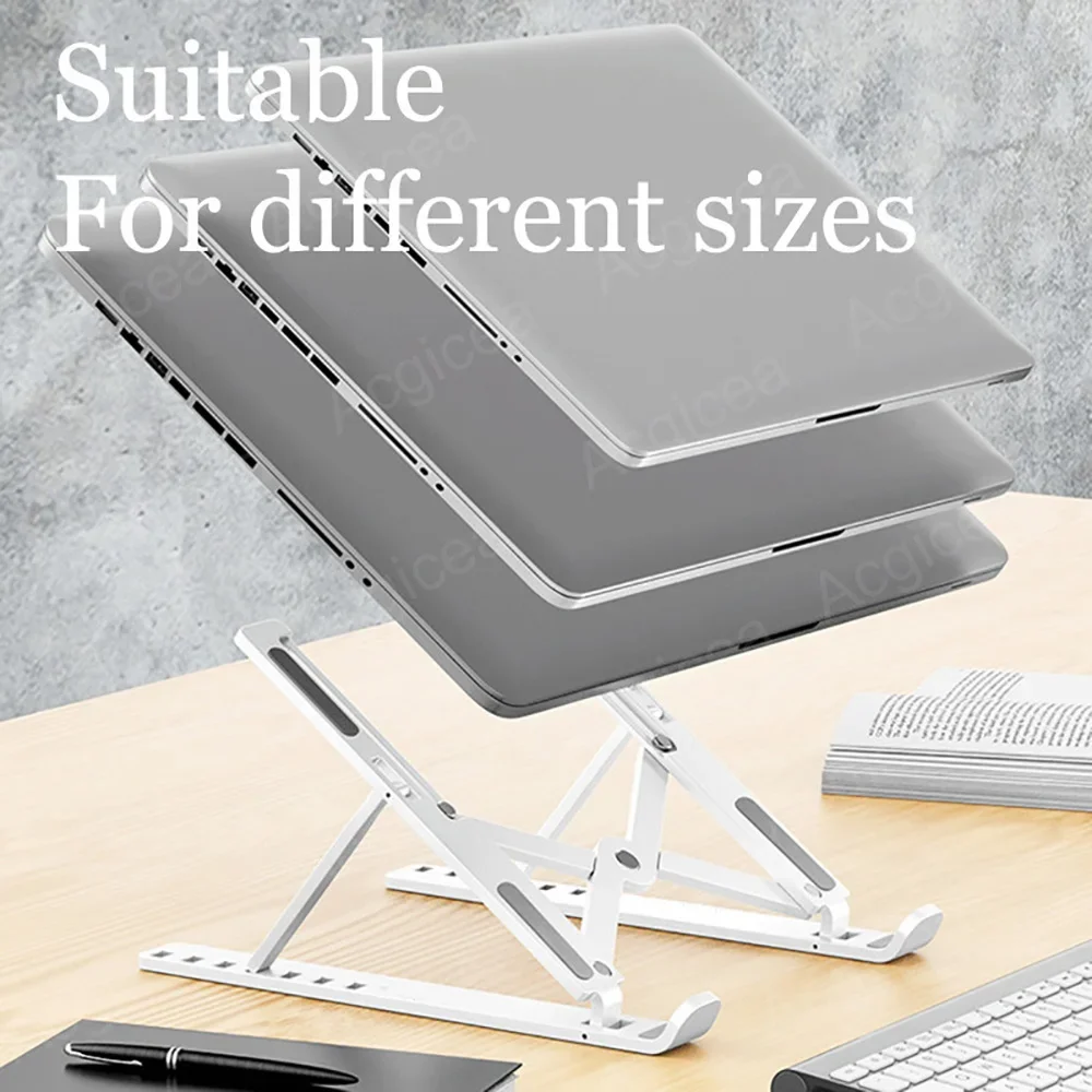 7 Levels Laptop Stand Portable Foldable ABS Tablet Computer for Macbook Apple  Air Pro Lenovo Bracket Universal Pad PC Holder photo 4