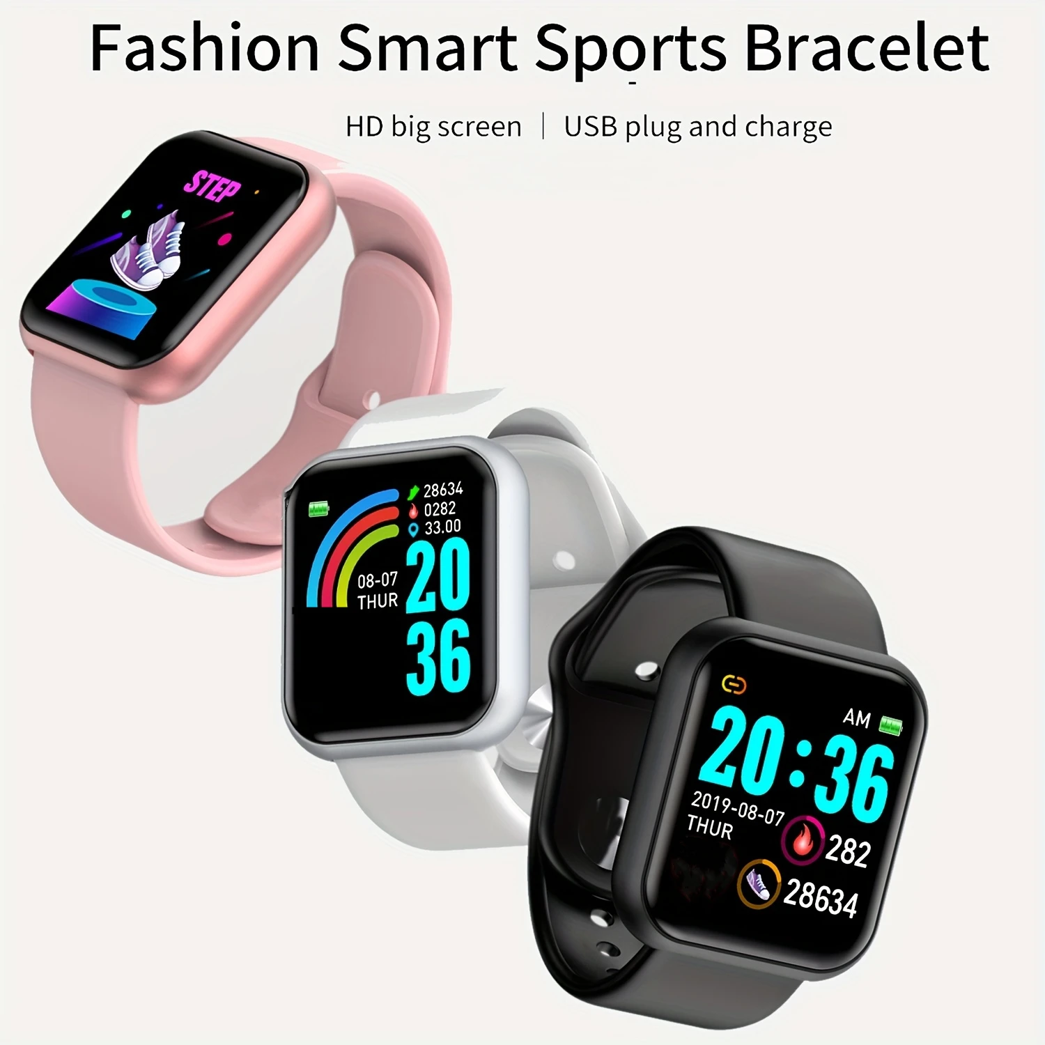 Multifunctional Smart Watch Men Women Bluetooth Connected Phone Music Player Fitness Sport Bracelet Sleep Monitor D13 Smartwatch photo 3