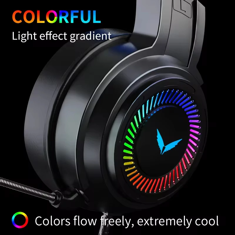 G60 Gaming Headset 7.1 Stereo SVirtual Surround Bass Earphone Headphone with Mic LED Light for Computer PC Gamer Foldable G58 photo 2