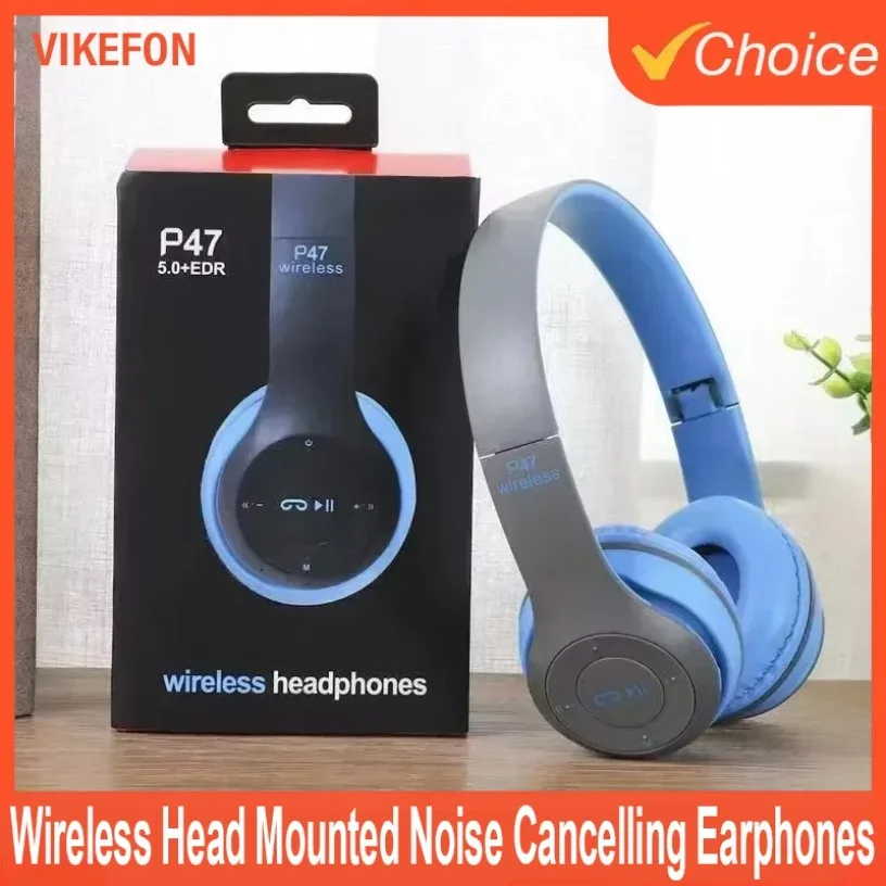 Wireless Headset Bluetooth 5.0 Foldable Sport Over Ear Headphones Stereo Bass Earphone for Running Gaming Phone Tablet photo 1