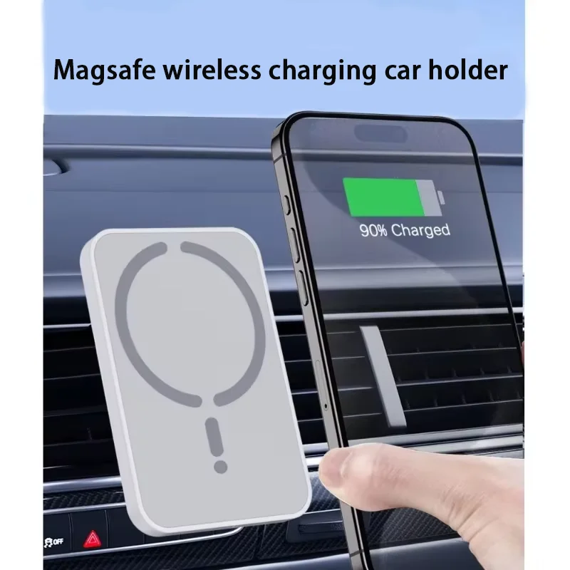 Magnetic Car Wireless Charger For iPhone 16 15 14 13 12 Pro Max Mini Macsafe Car Phone Holder Stand Mount Fast Charging Station photo 1