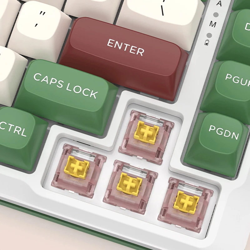 Outemu Silent Peach V3 Switch Lubed Mute Lemon V3 Switches Mechanical Keyboard Linear Tactile 5Pin Hot swap Pre Lubed PA66 POM photo 6