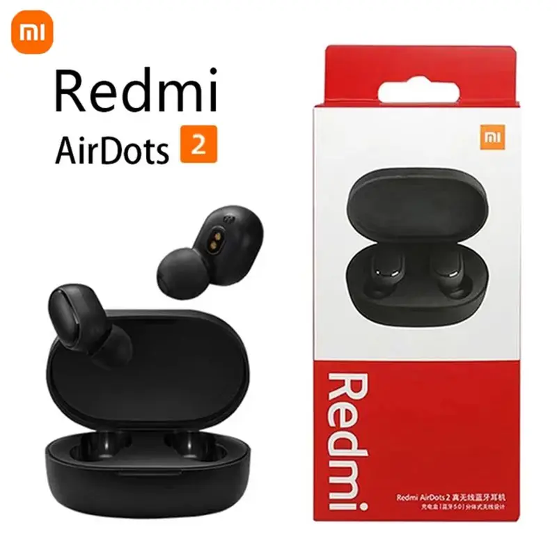 XIAOMI Redmi  Airdots 2 Wireless Bluetooth Headset with Mic Earbuds Fone Bluetooth Earphones TWS Wireless Headphones photo 1