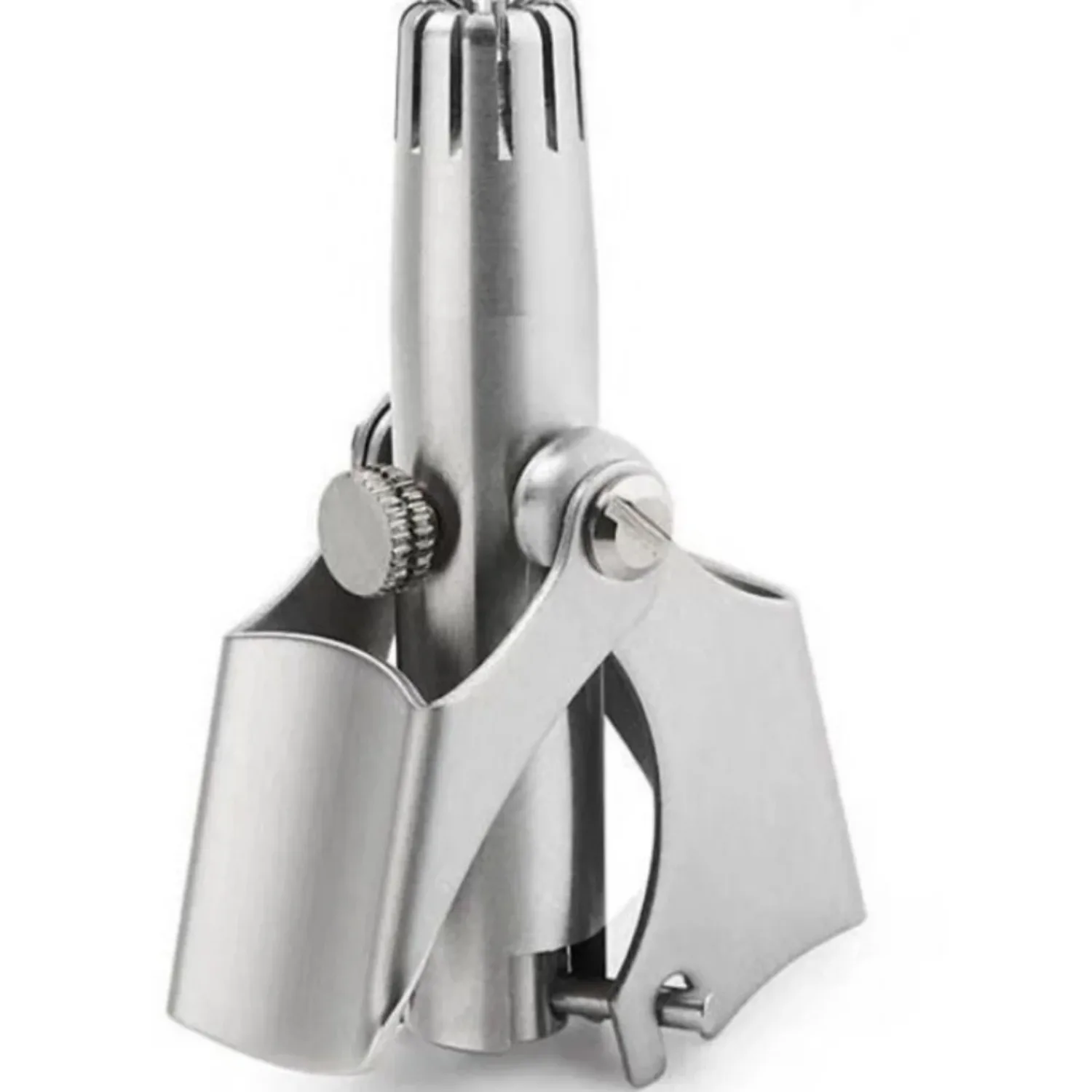 Stainless Steel Manual Nose Hair Trimmer Washable Unisex Nasal Grooming Tool photo 3