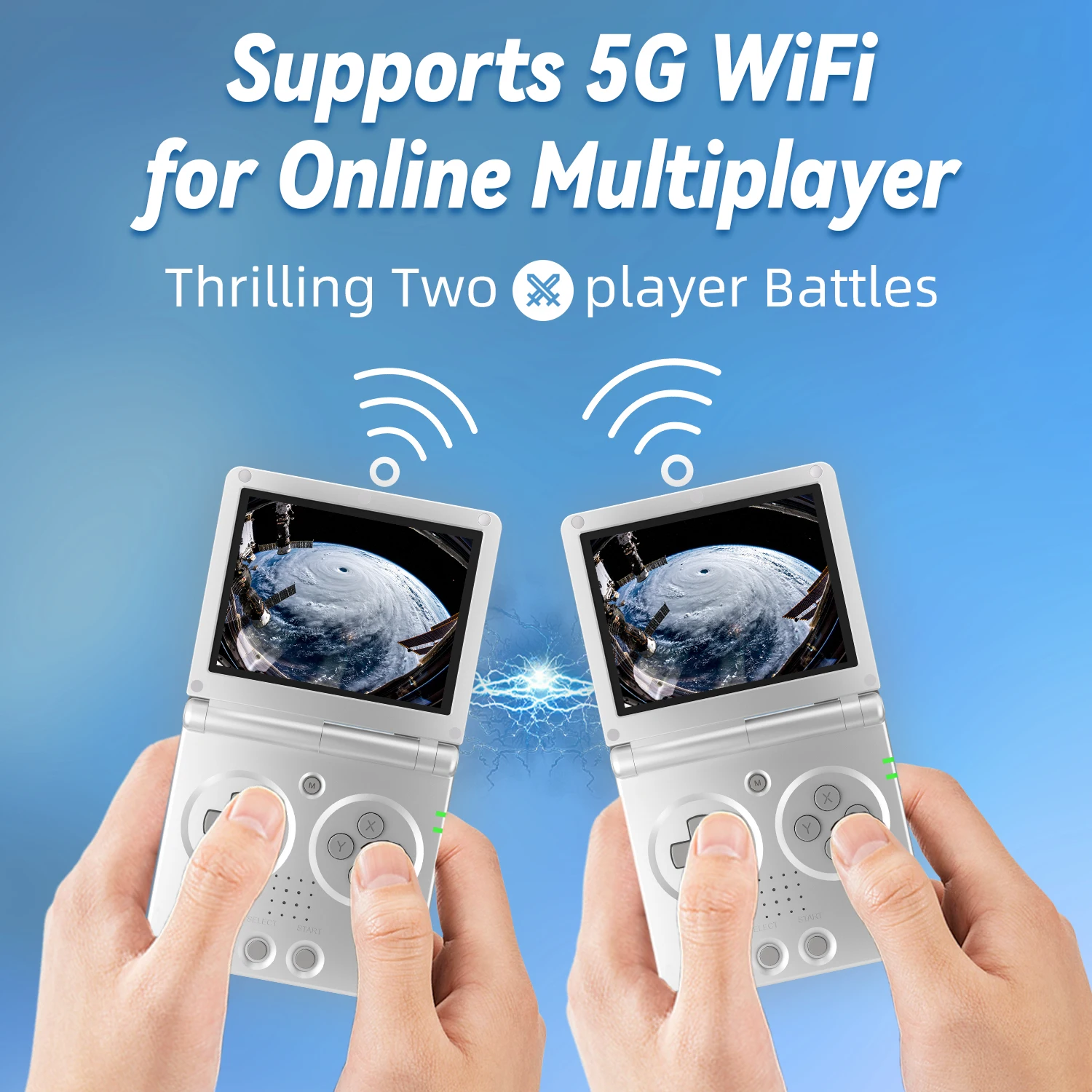 ANBERNIC RG35XXSP Flip Retro Handheld Game Console Linux 64bit WiFi Bluetooth Retro Video Gaming Console Online Play HDMI-TV Out photo 6