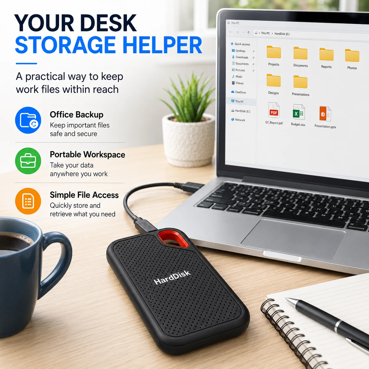 1TB External Hard Drive 2TB Portable SSD High Speed Hard Disk USB-C Original Storage Device for Laptop/PC/Phone/Mac photo 4