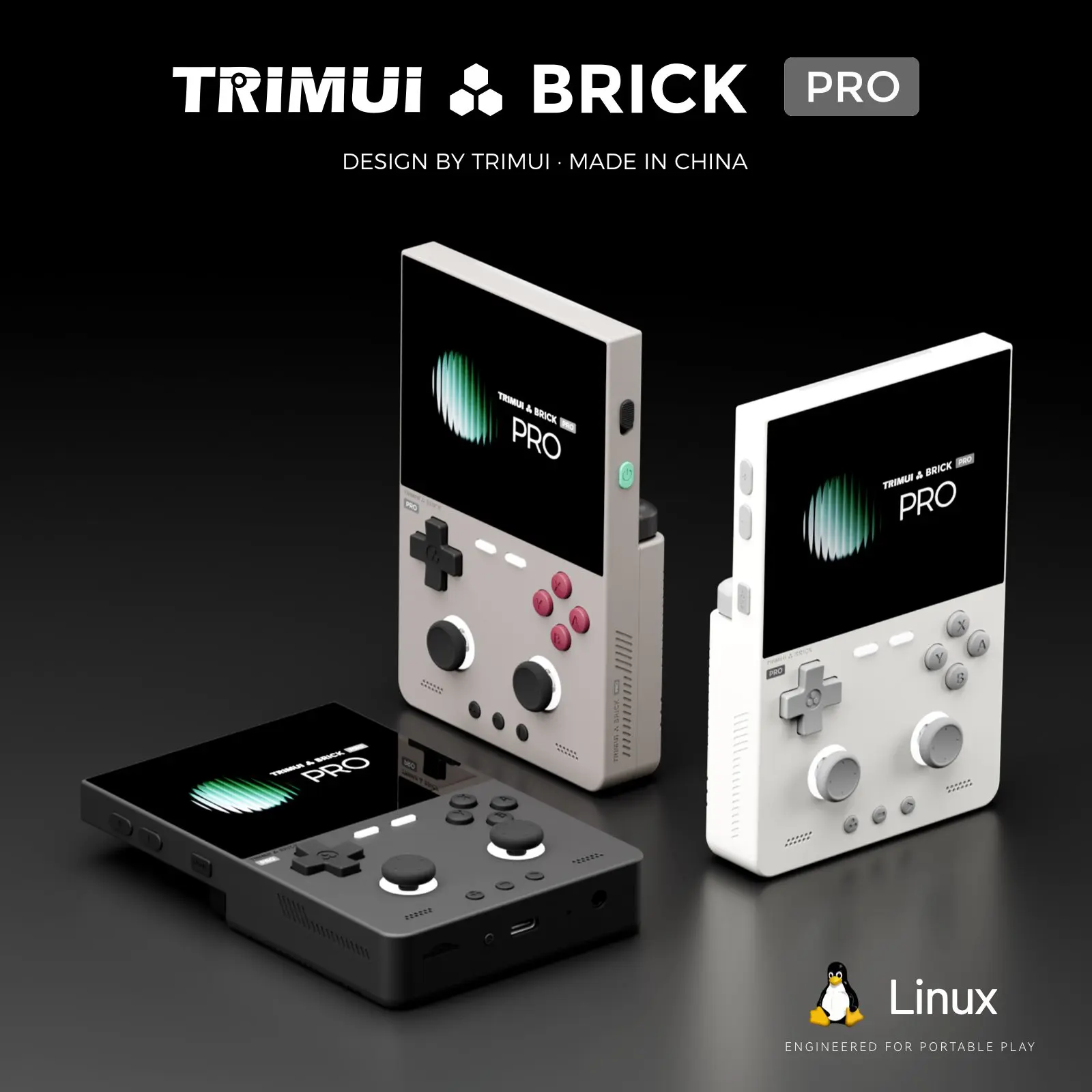 TRIMUI BRICK PRO Retro Handheld Game Console Portable Video Player Linux System Open Source 3.95 Inch Palm Phone Games Gifts photo 4