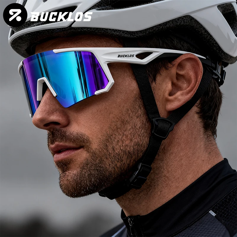 BUCKLOS Polarized Cycling Glasses UV400 Outdoor Sports Sunglasses Men Women MTB Cycling Goggles Road Bike Eyewear photo 1