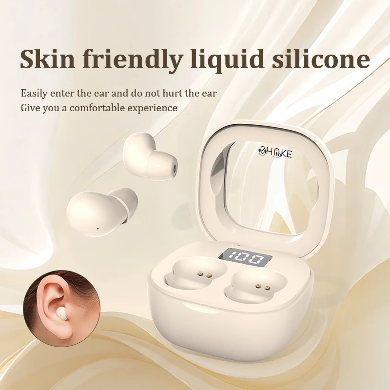 SK Small Earbuds Wireless Bluetooth Headset, Headphones Sport, Sleep, Work, In Class Invisible Wear, Bass Sound Quality Earphone 2024 photo 2