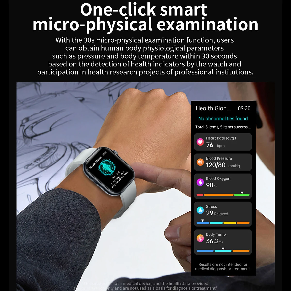 2026 New AI Healthy Diagnose ECG+PPG Smart Watch Blood Lipid Uric Acid Bluetooth Call Blood Pressure Health Smartwatch Women photo 3