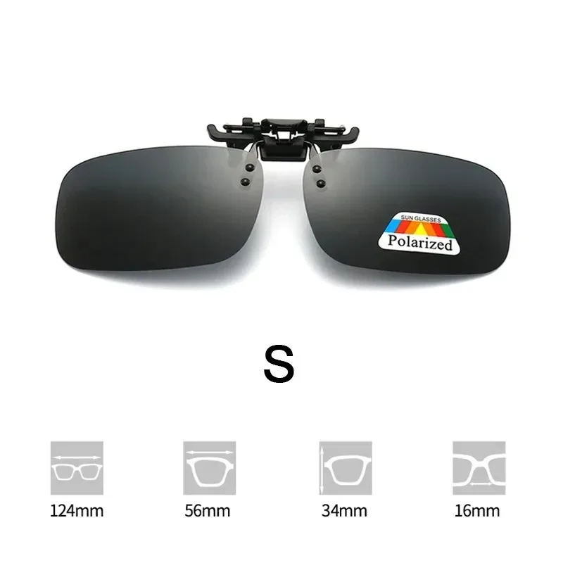Polarized Clip Sunglasses Myopia Glasses Clip Driver Fishing Night Vision Myopia Clipon Sun Shading Eyeglasses photo 2