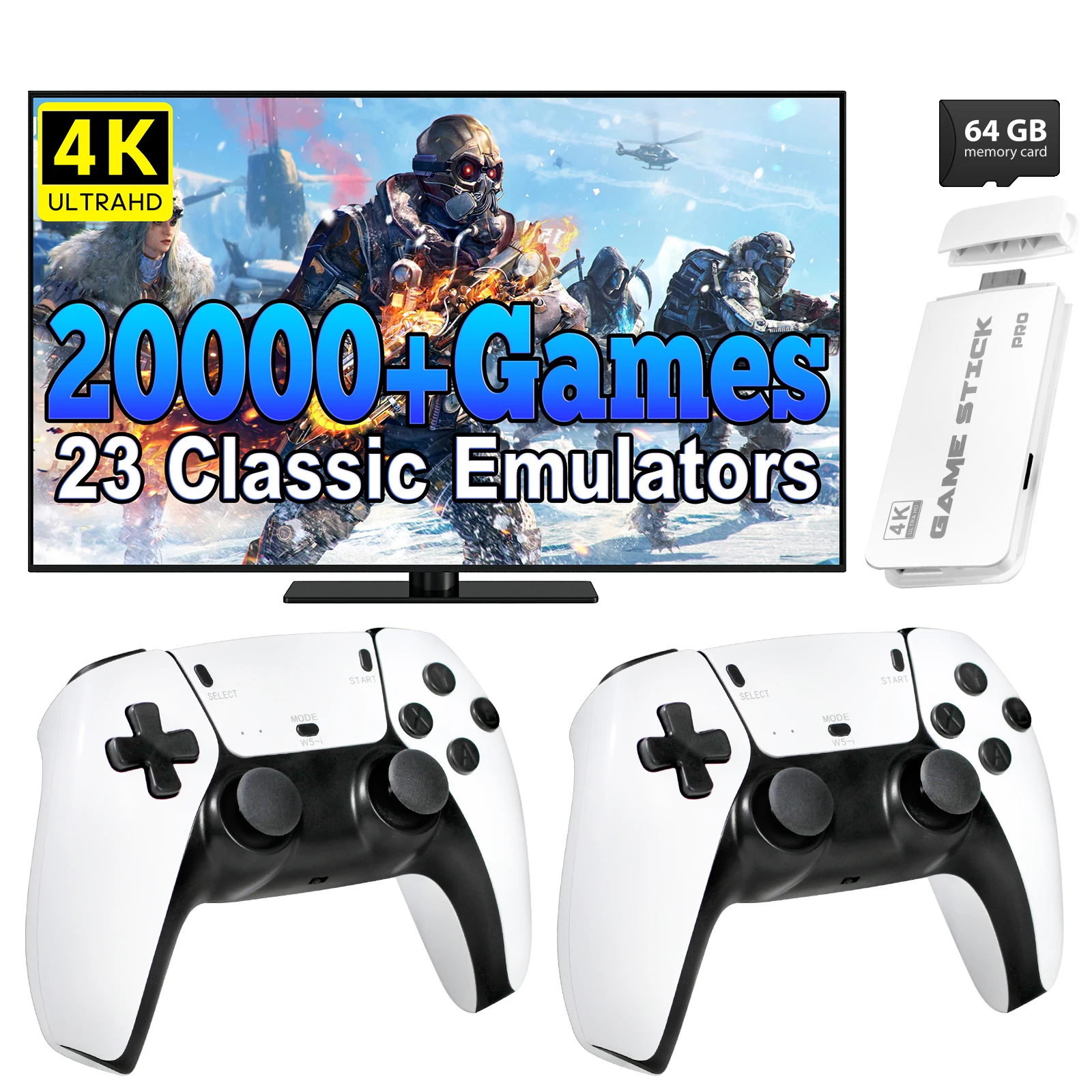 M15 4K TV Retro Handheld Game Console Stick 2.4G Dual Wireless Controller 20000+ Classical Games 23 Classic Emulaters photo 1