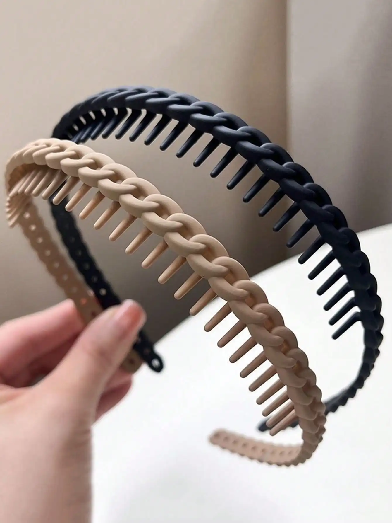 1/2 Pcs Fashion Multicolor Wave Toothed Frosted Hairbands For Women Girla Party Hair Accessories photo 1