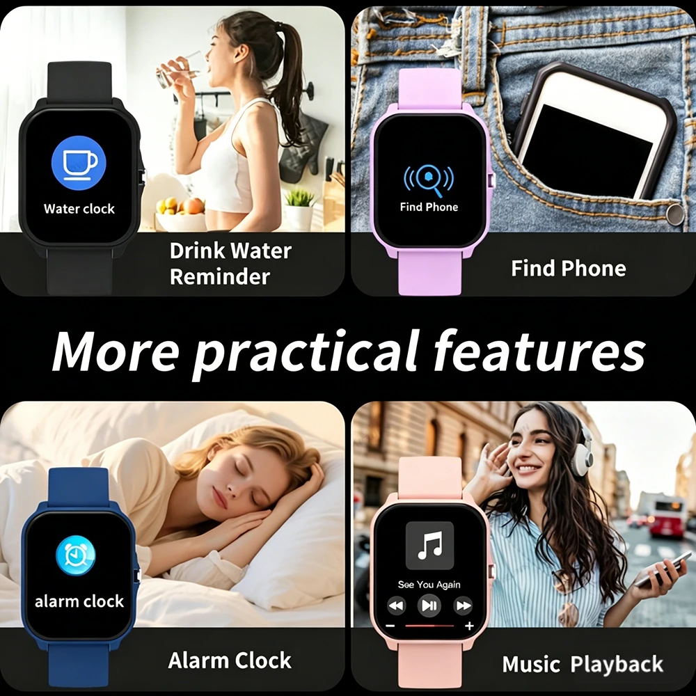 2026 New Smartwatch, 1.83-inch HD Full Touchscreen, Supports Calls/Message Notifications, Multiple Sports Modes, Music Playback photo 2