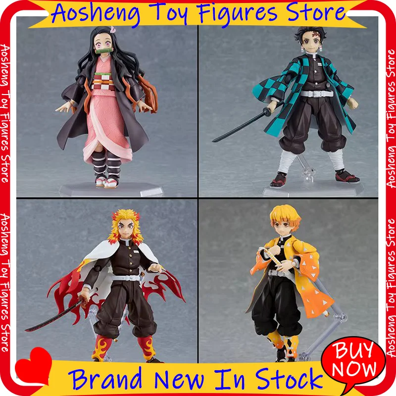 Figma 553 Demon Slayer Rengoku Kyojuro Movable Action Figure With Flame Effect Accessoriescollectible Anime Model For Anime Fans photo 1