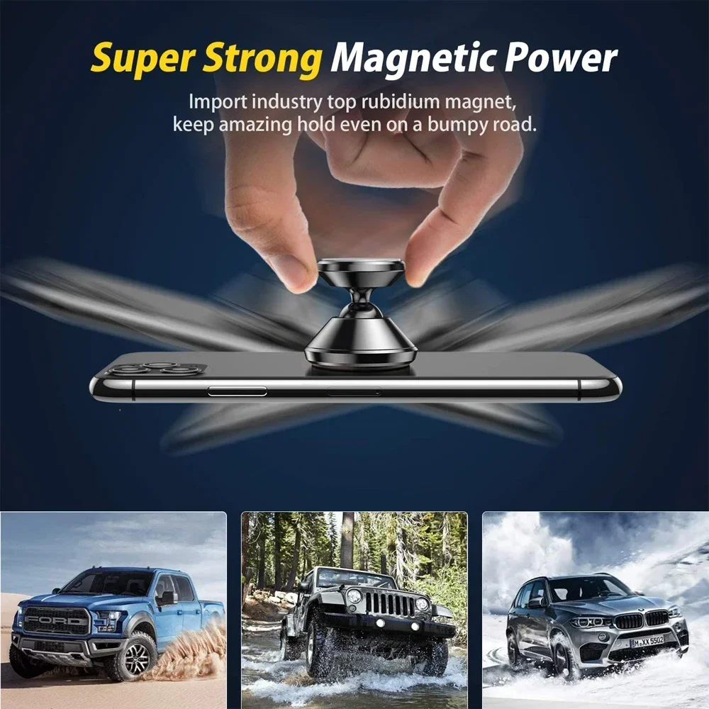 Magnetic Car Phone Holder Magnet Mount Mobile Cell Phone Stand GPS Support For iPhone 14 13 12 Pro Xiaomi Huawei Samsung Oneplus photo 6