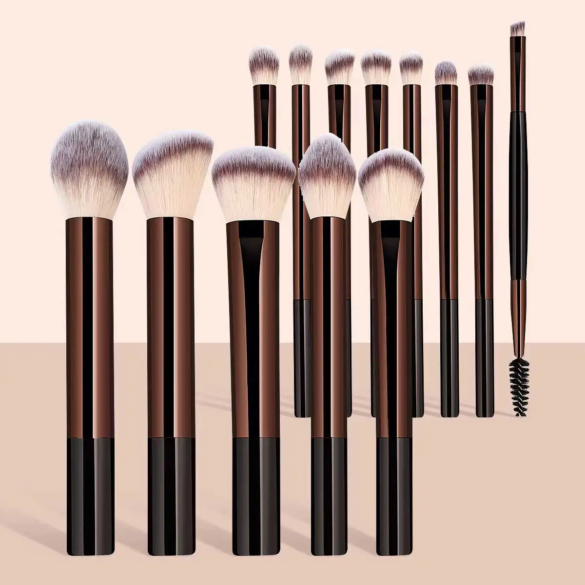 13PCS Makeup Brush Set Foundation Concealer Powder Eyeshadow Blush Brush Kabuki Blending Cosmetic Beauty Tool for Face photo 1