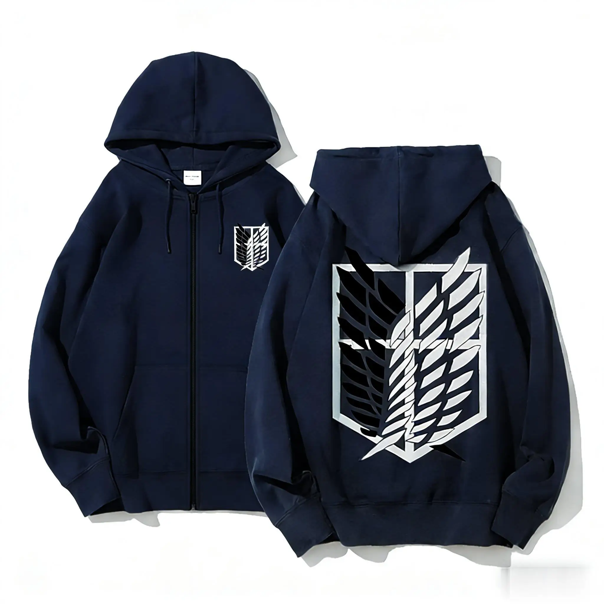Attack on Titan Anime Hoodie Zip Up Sweatshirt Men Women 2026 New Loose Casual Streetwear Cosplay Jacket Pullover Long Sleeve photo 5