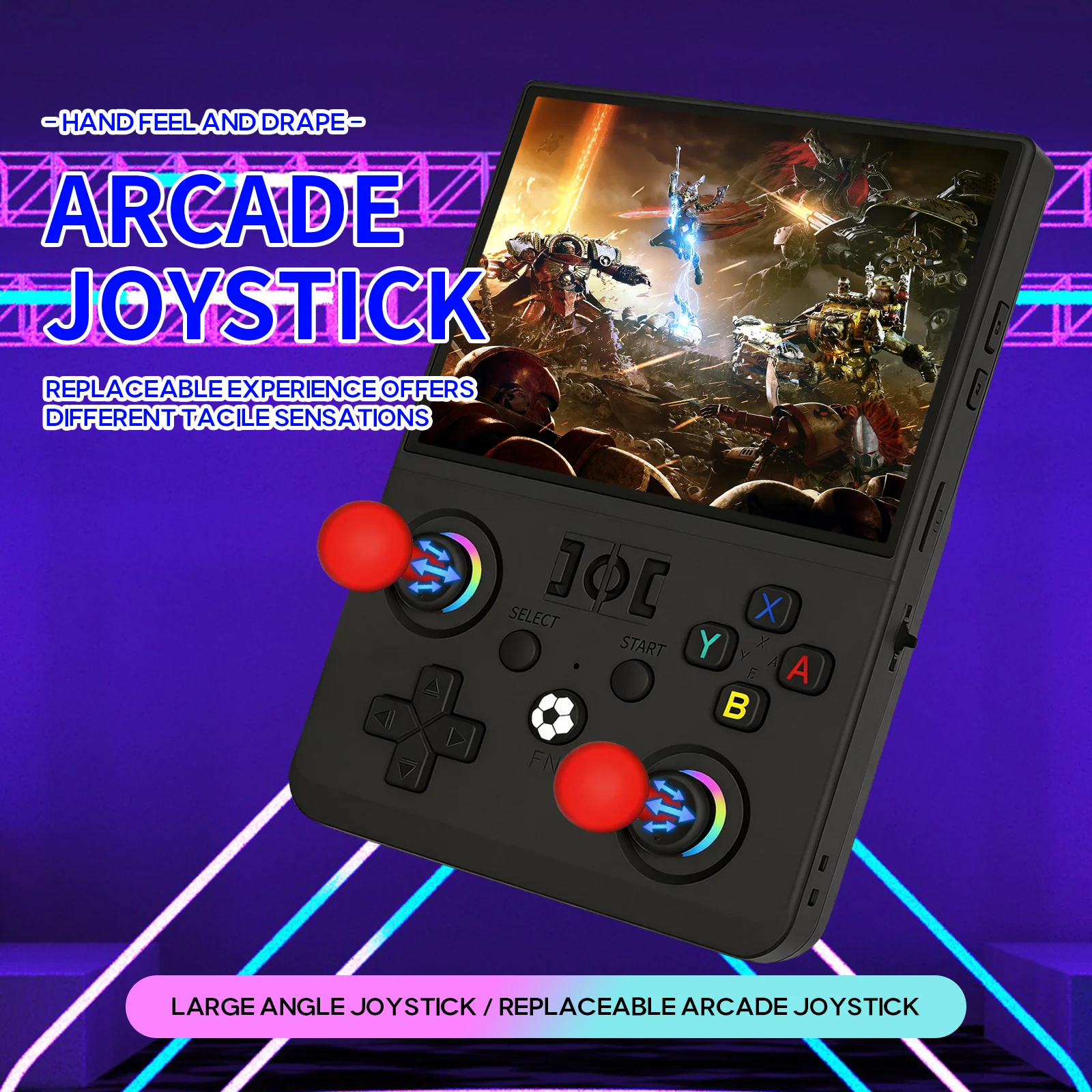 Newest R40MAX Ⅱ 4.5 Inch Retro Handheld Game Console 1024x768 IPS HD Screen Portable Open Source Linux System with 2*Joysticks photo 6