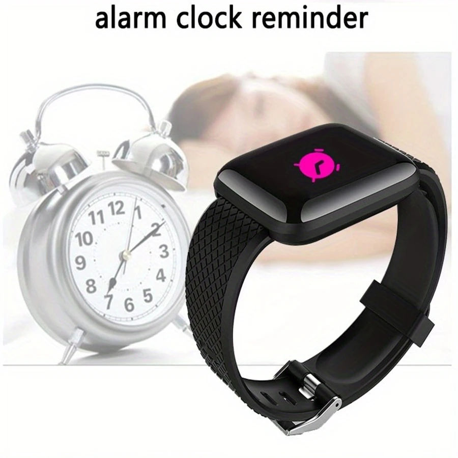 Smart Watch Sport Wristband Fitness Monitoring Track Heart Rate Call and Message Remind Men Smartwatch Woman 116 Plus Clock D13 photo 4