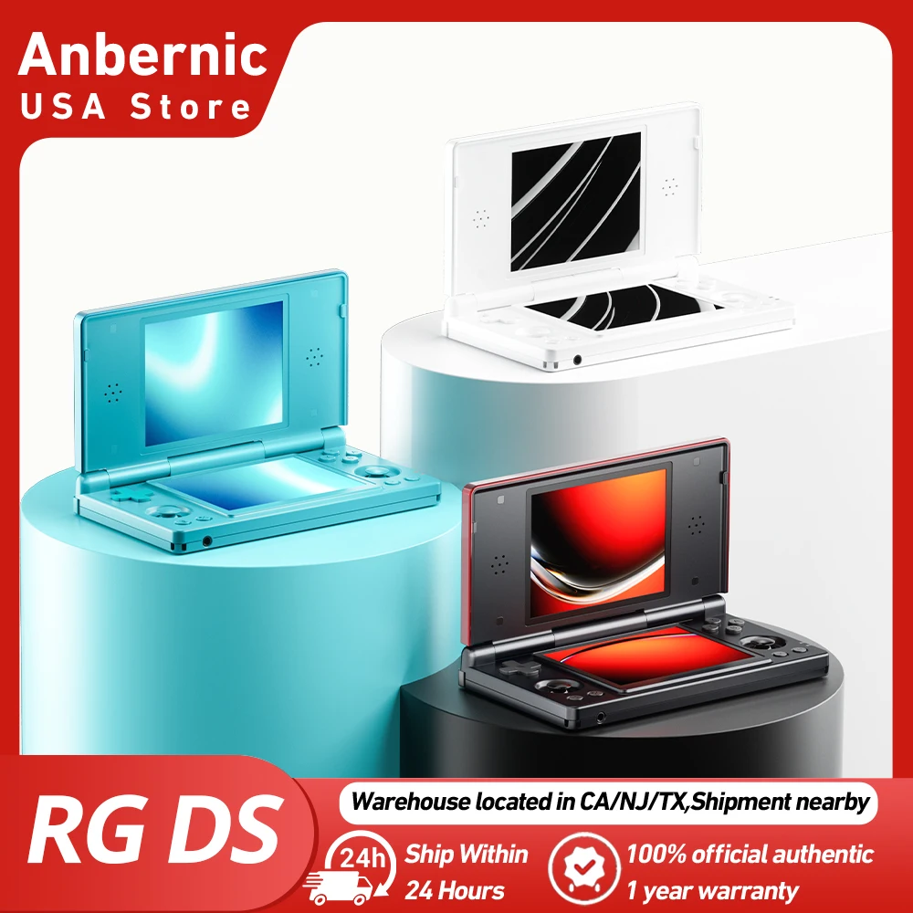 Anbernic RG DS Foldable Handheld Game Console RK3568 RGDS Android 14 System Dual 4 Inch OCA Full Touch Screen 4000mAh 3+ 32gb photo 1