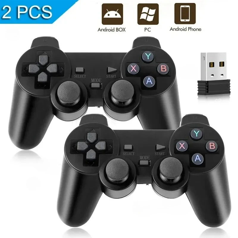 Universal 2.4G Wireless Game Controller USB Gamepad Joystick for PC Android TV Box Phone Gaming Accessories photo 1