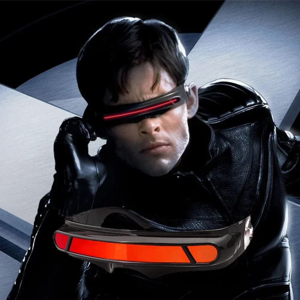 X-men Cyclops Cosplay Polarized Sunglasses for Men Women Memory Material Shield  Designer Sunglasses photo 1