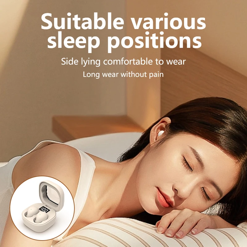 SK Small Earbuds Wireless Bluetooth Headset, Headphones Sport, Sleep, Work, In Class Invisible Wear, Bass Sound Quality Earphone 2024 photo 3