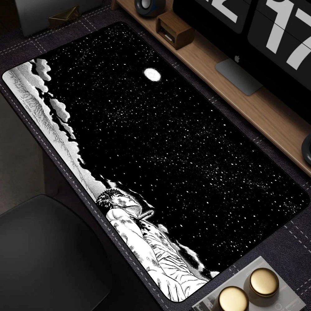 Mouse Mat Berserk Guts Gamer Gaming Mouse Pad Guts Sword in Berserk Computer Accessories Big Keyboard Laptop Padmouse Speed Desk photo 4
