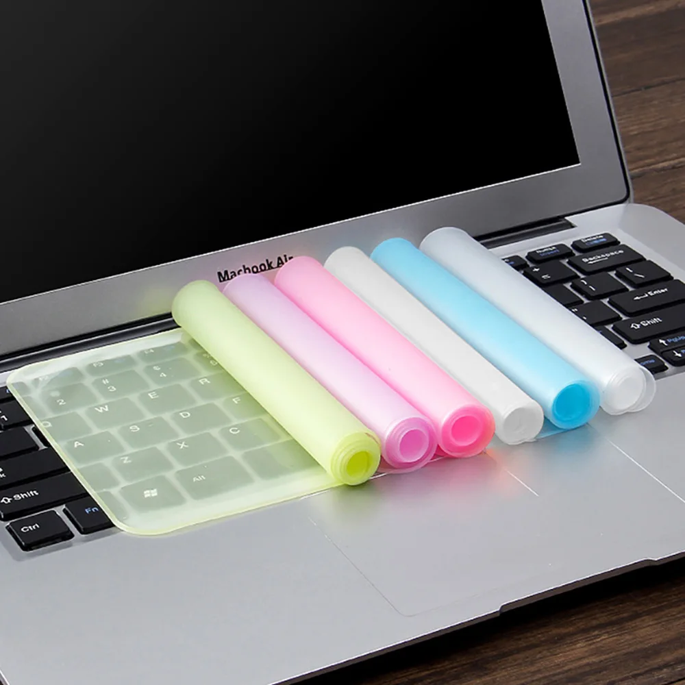 Universal Laptop Notebook Keyboard Cover 13-14 Inch 15-17 Inch Waterproof Dustproof Silicone Macbook Computer Protective Film photo 2