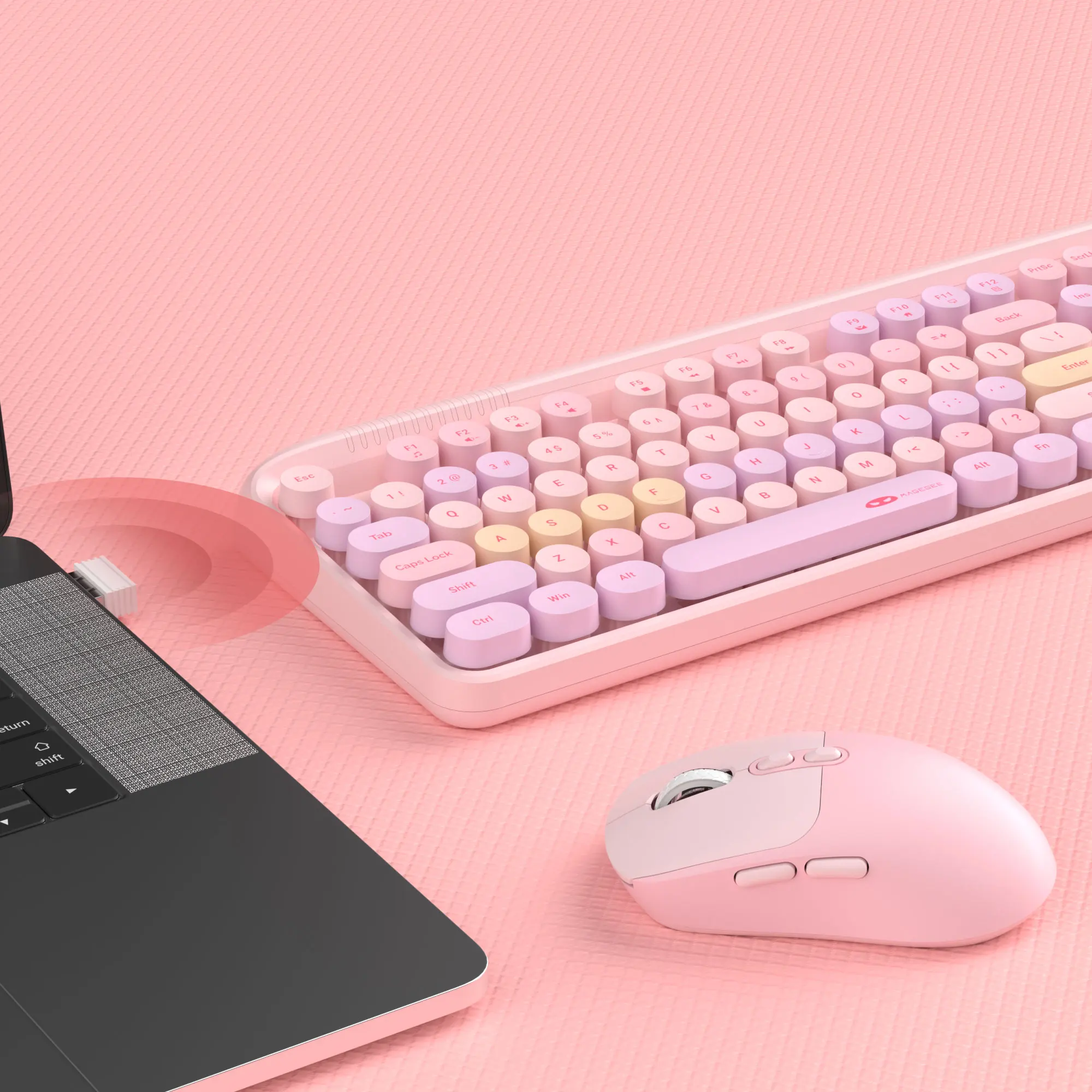 MageGee V920 Wired Game Keyboard Wireless Three DPI Adjustable Mouse Set 104 Keys Power Saving For Laptop Tablet PC Accessories photo 4