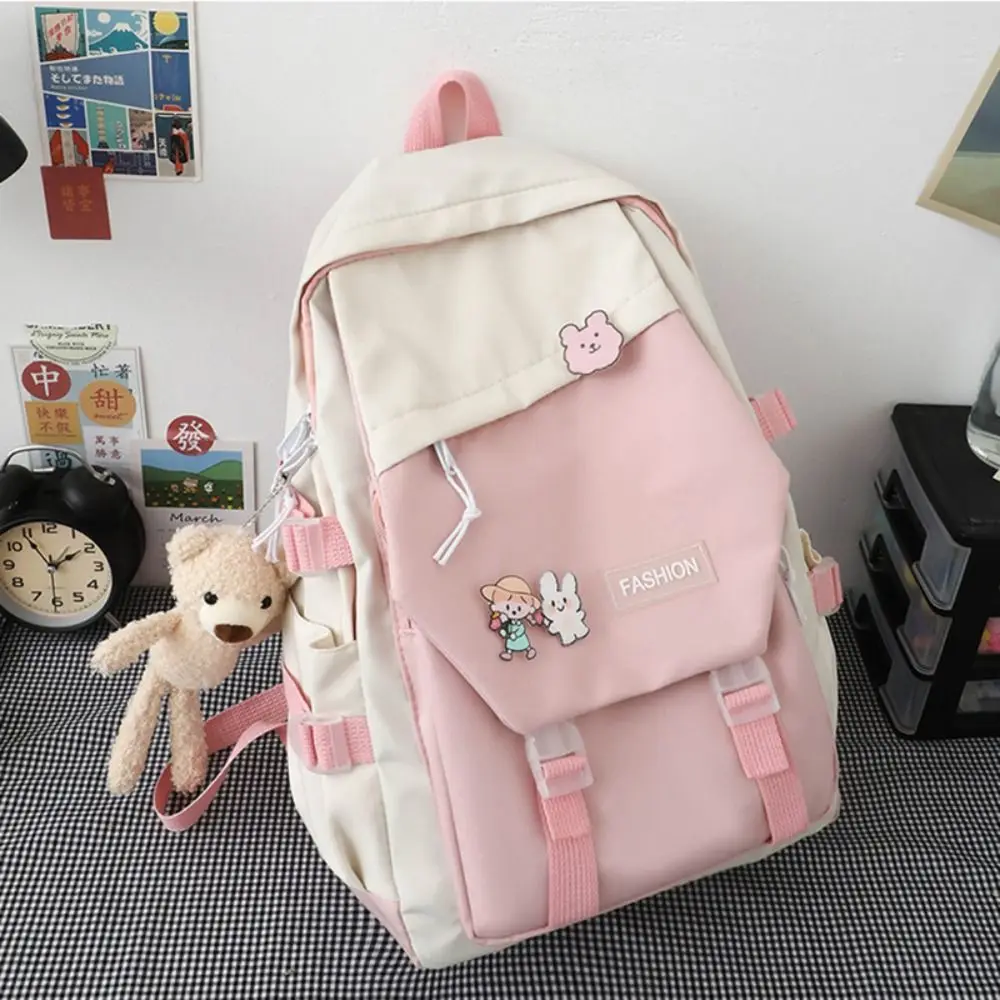 Multifunctional Waterproof Book Bag Nylon Large Capacity Backpack College Bag Travel photo 3