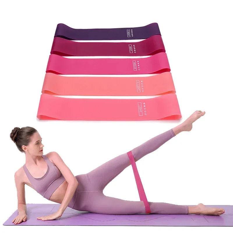 Portable Fitness Workout Equipment Rubber Resistance Bands Yoga Gym Elastic Gum Strength Pilates Crossfit Women Weight Sports photo 1
