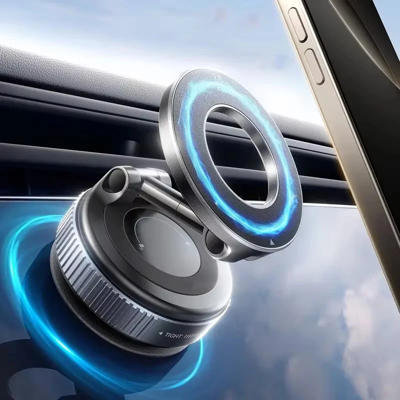 Vacuum Magnet Bracket Upgraded Version Multi-angles Adjustment Strong Magnetic Suck Design Foldable Car Navigation Phone Holder photo 1
