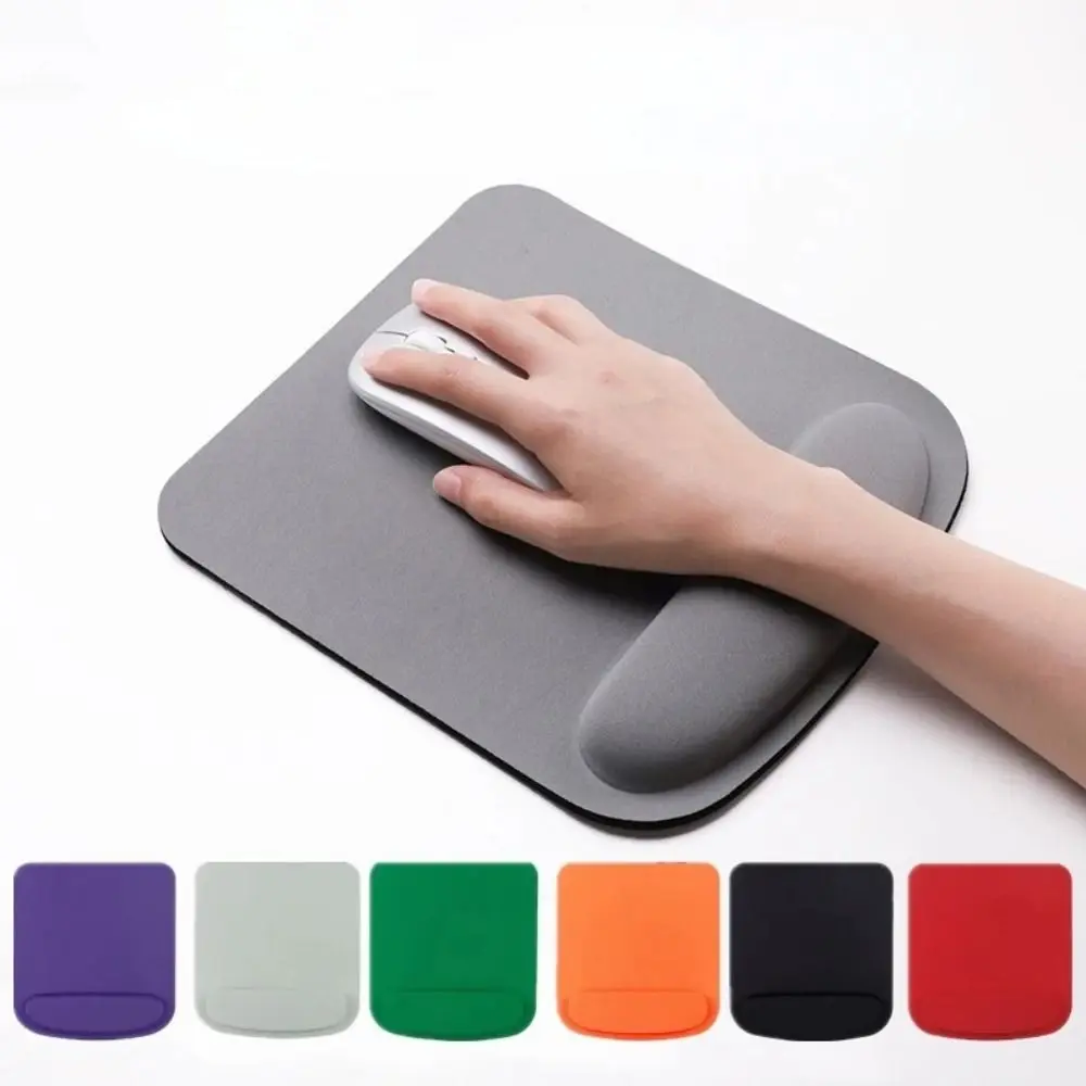 Simple EVA Wrist Rest Mouse Pad Solid Color Office Accessories Ergonomic Mouse Mat Thick Sponge Desk Mouse Pad photo 4