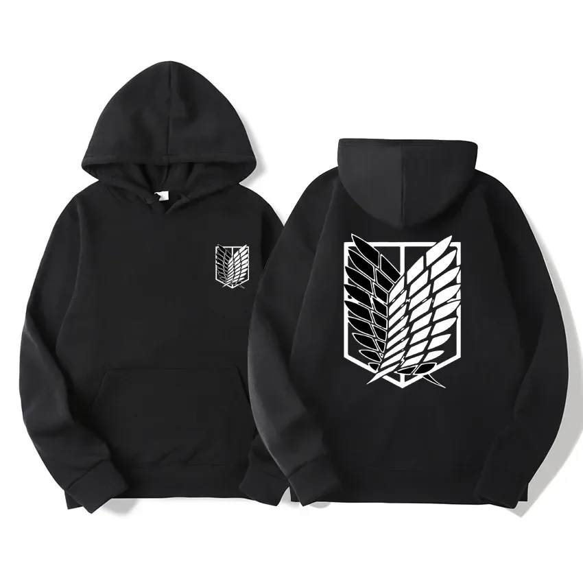 Japan Anime Attack on Titan Men Hoodies Spring Autumn Hip Hop Casual Pullover Top Hoodie Fashion Sweatshirts Jogging Sportswear photo 2