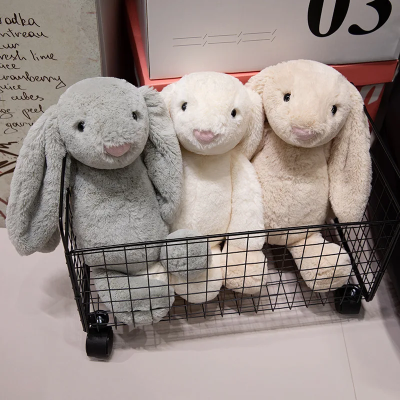 20/30/45cm Cute Plush Toy Stuffed Toy Rabbit Doll Babies Sleeping Companion Kawaii Plush Long Ear Rabbit Doll Children's Gift photo 1